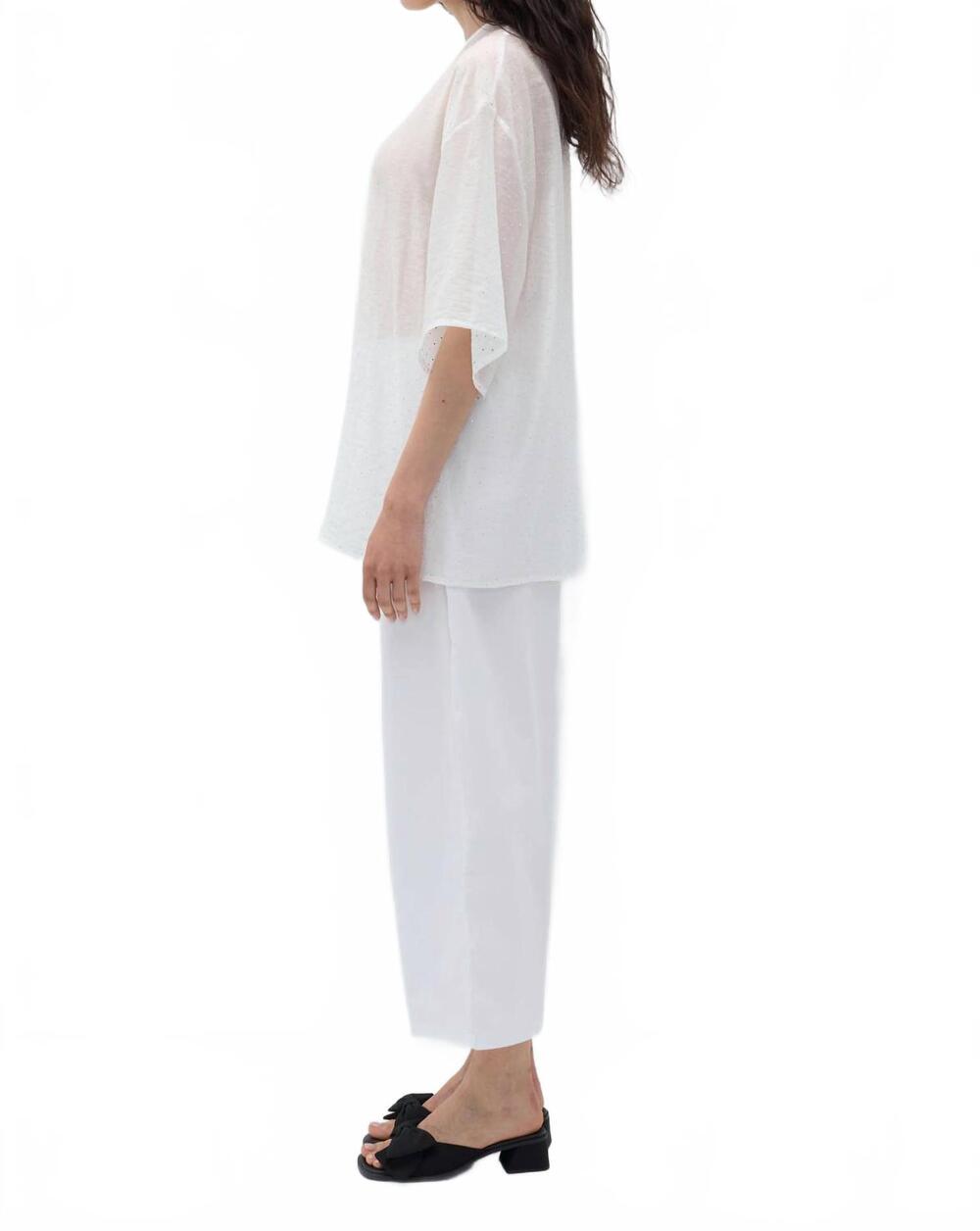 NEW RITA ROW cor crew neck top in white - Picture 3 of 10